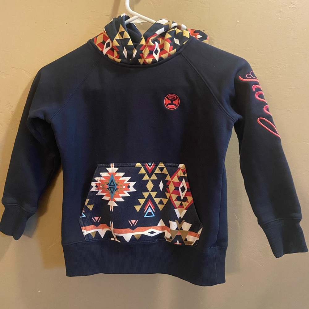 Hooey Youth Legendary Hoodie Navt /Aztec size XS